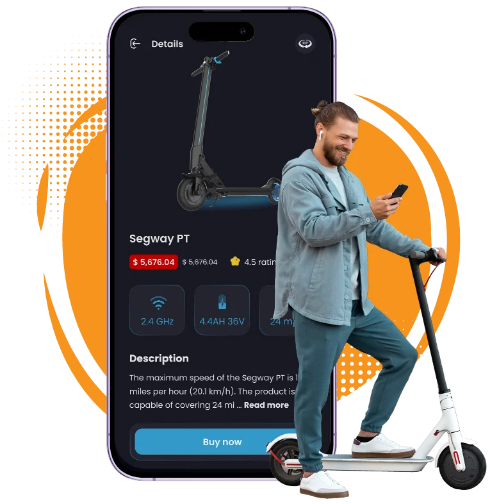 E-scooter App and Website Solution
